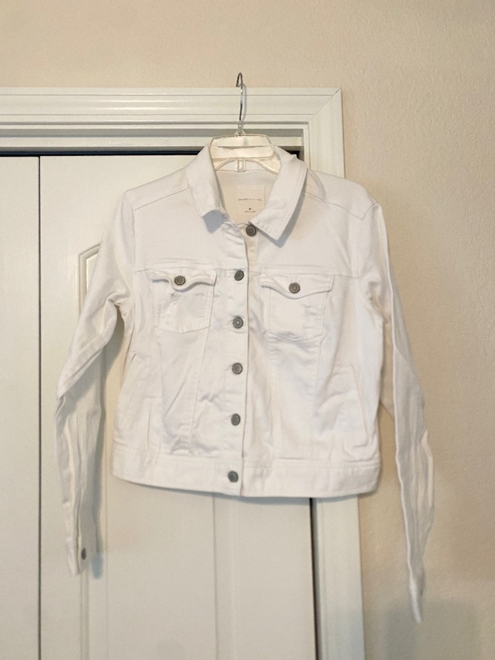 Celebrity Pink White Denim Jacket Size M